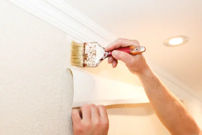 Pose de papier peint à Came — revêtements muraux et toiles de verre